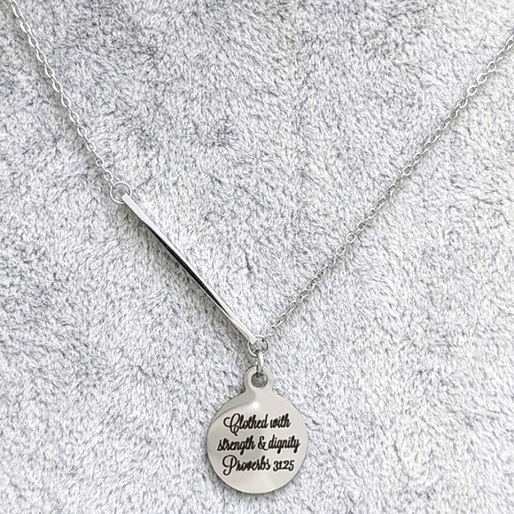 Christian Bible Verse Scripture Necklace - Picture 7 of 8